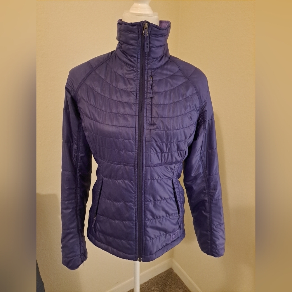 REI Jacket Womens XS Purple Puffer Packable Lightweight Full Zip